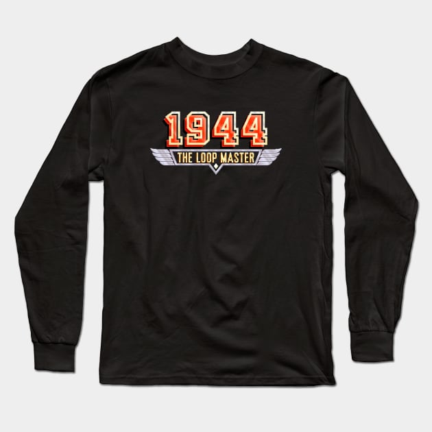 Mod.1 Arcade 1944 The Loop Master Flight Fighter Video Game Long Sleeve T-Shirt by parashop